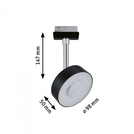 Paulmann Spot 122 zwart LED