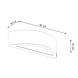 Sollux Wandlamp Atena beton Sollux Wandlamp Atena beton