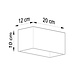 Sollux Wandlamp Quad maxi grijs Sollux Wandlamp Quad maxi grijs