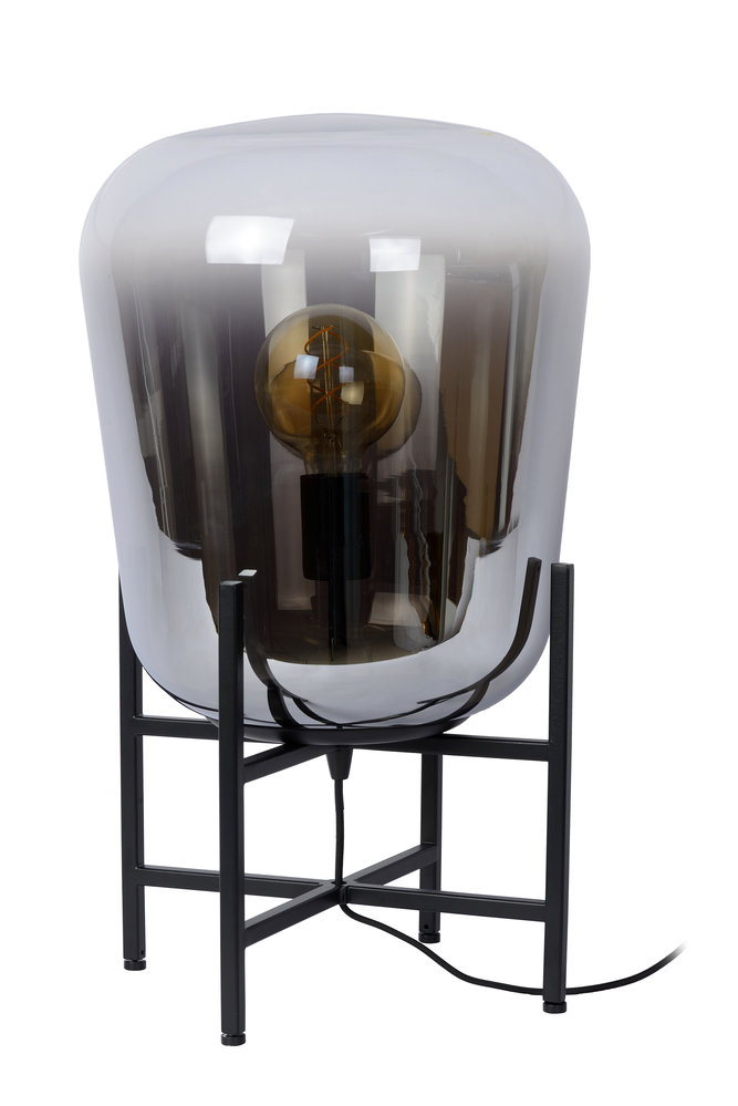 Lucide GLORIO - Tafellamp - Ø 32 cm - 1xE27 - Zwart