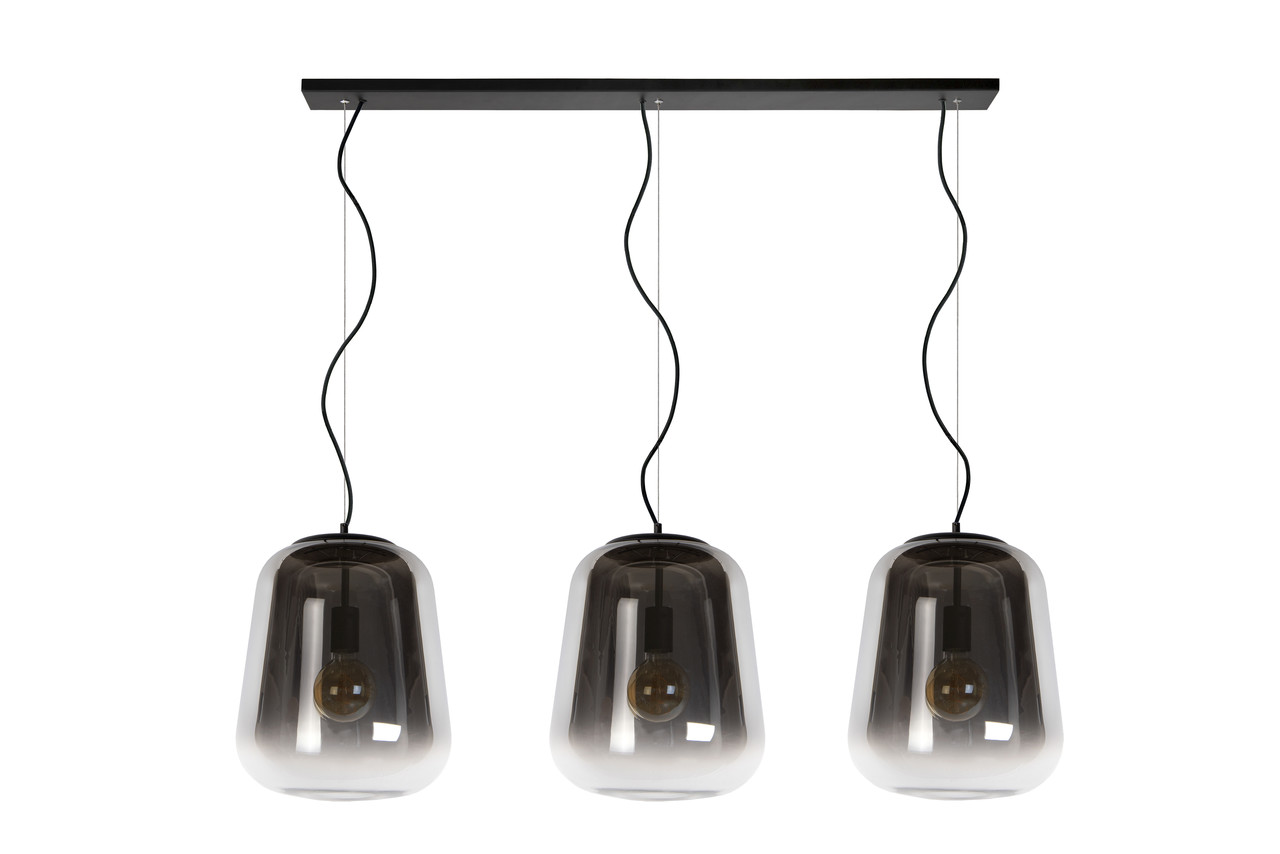 Lucide GLORIO - Hanglamp - 3xE27 - Zwart Lucide GLORIO - Hanglamp - 3xE27 - Zwart