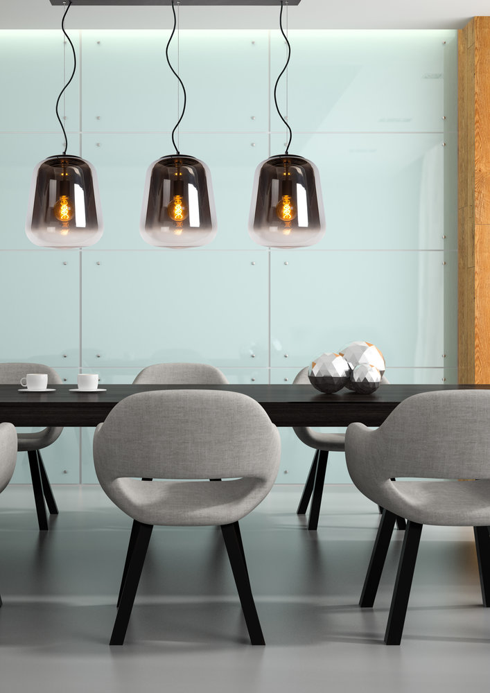 Lucide GLORIO - Hanglamp - 3xE27 - Zwart Lucide GLORIO - Hanglamp - 3xE27 - Zwart