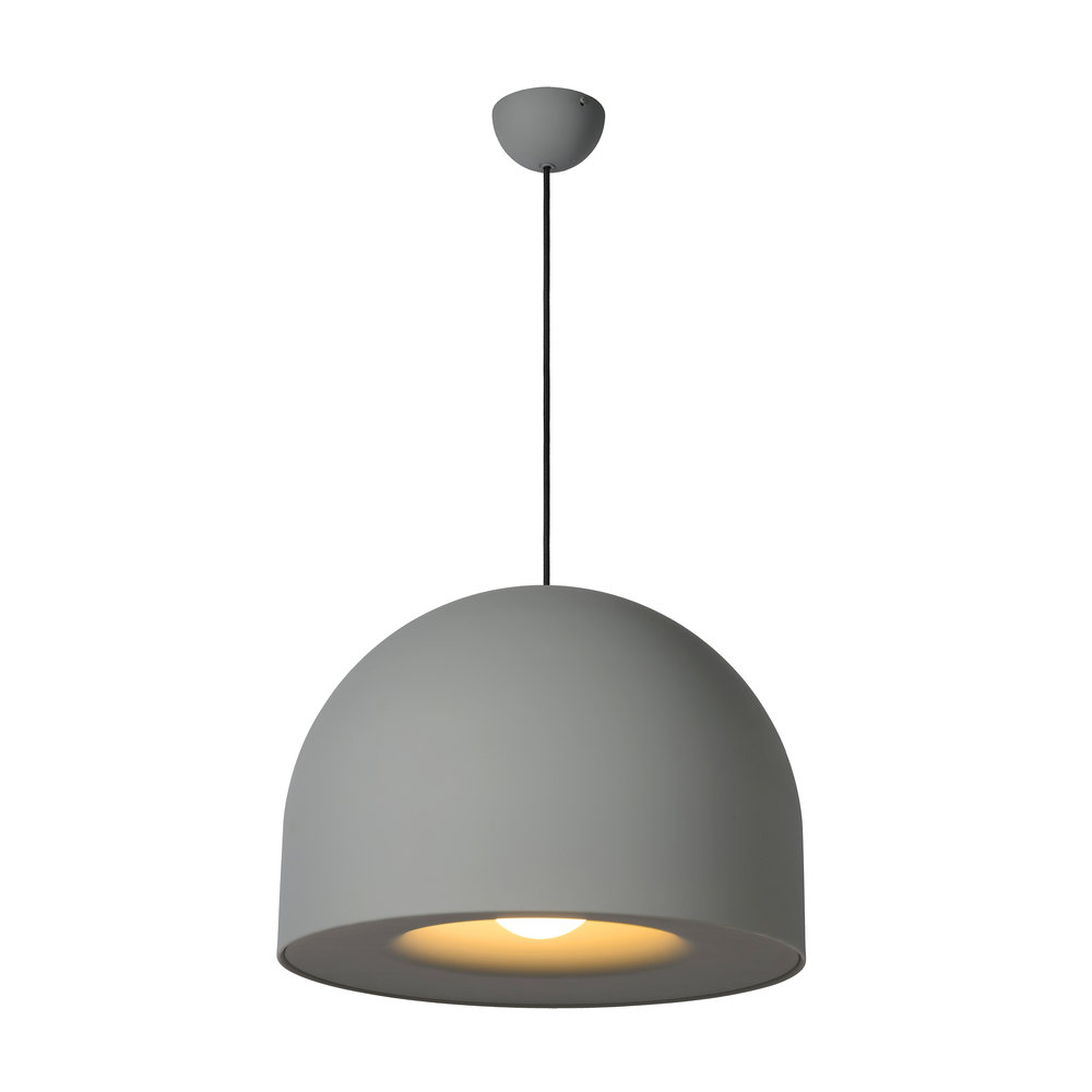 Lucide AKRON - Hanglamp - Ø 50 cm - 1xE27 - Grijs