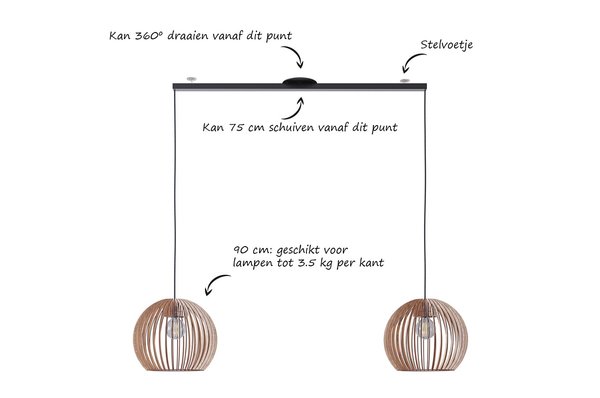 Lightswing Lightswing Twin L 110 cm zwart Lightswing Lightswing Twin L 110 cm zwart