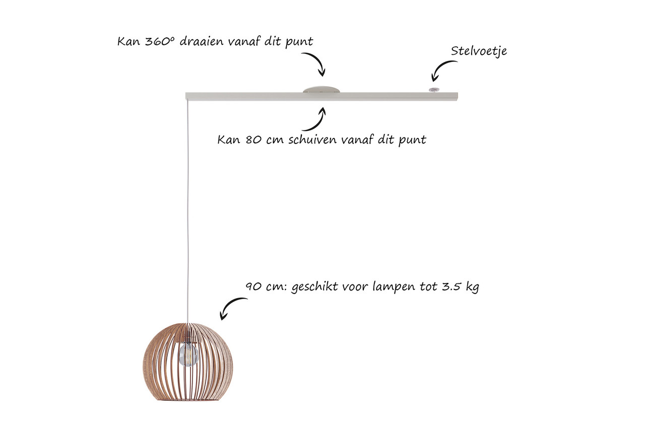 Lightswing Single L 90 cm wit