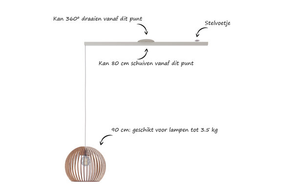 Lightswing Lightswing Single L 90 cm wit Lightswing Lightswing Single L 90 cm wit