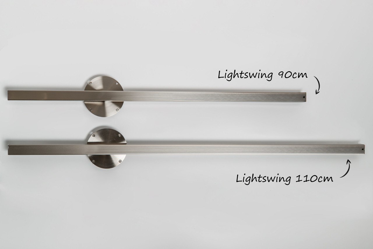 Lightswing Lightswing Single L 90 cm mat chroom Lightswing Lightswing Single L 90 cm mat chroom