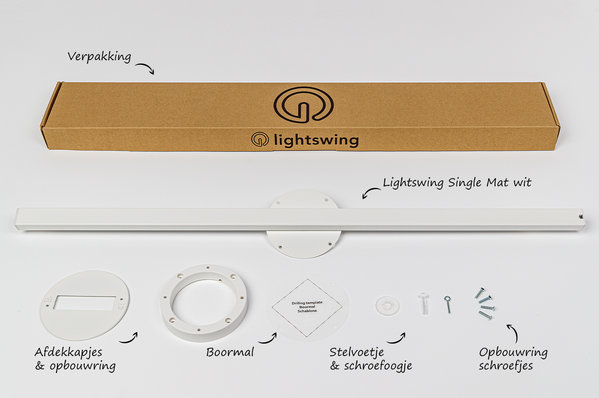 Lightswing Single L 110 cm wit