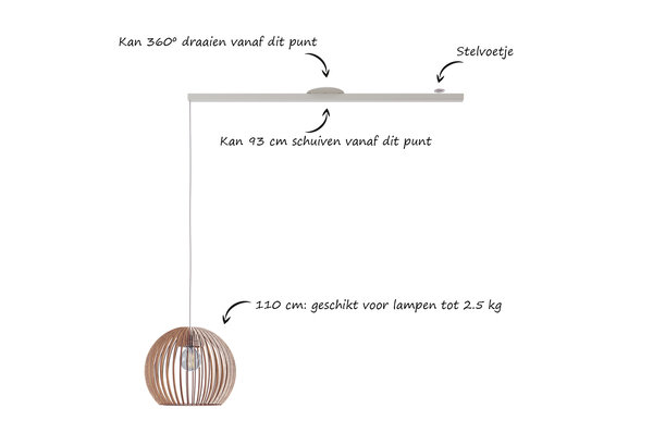 Lightswing Single L 110 cm wit