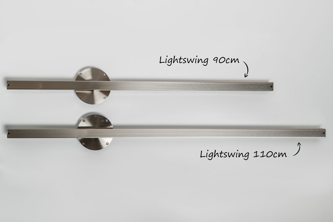 Lightswing Twin L 110 cm mat chroom