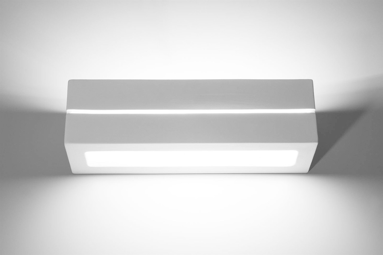 Sollux Wandlamp Vega Line gips wit
