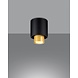 Sollux Plafondlamp Nesi zwart goud Sollux Plafondlamp Nesi zwart goud