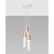 Sollux Hanglamp Pablo 3 lichts Ø 20 cm hout - wit Sollux Hanglamp Pablo 3 lichts Ø 20 cm hout - wit