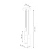 Sollux Hanglamp Pablo 3 lichts Ø 20 cm hout - wit Sollux Hanglamp Pablo 3 lichts Ø 20 cm hout - wit