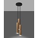 Sollux Hanglamp Lino 3 lichts Ø 20 cm hout Sollux Hanglamp Lino 3 lichts Ø 20 cm hout