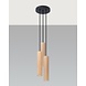 Sollux Hanglamp Lino 3 lichts Ø 20 cm hout Sollux Hanglamp Lino 3 lichts Ø 20 cm hout