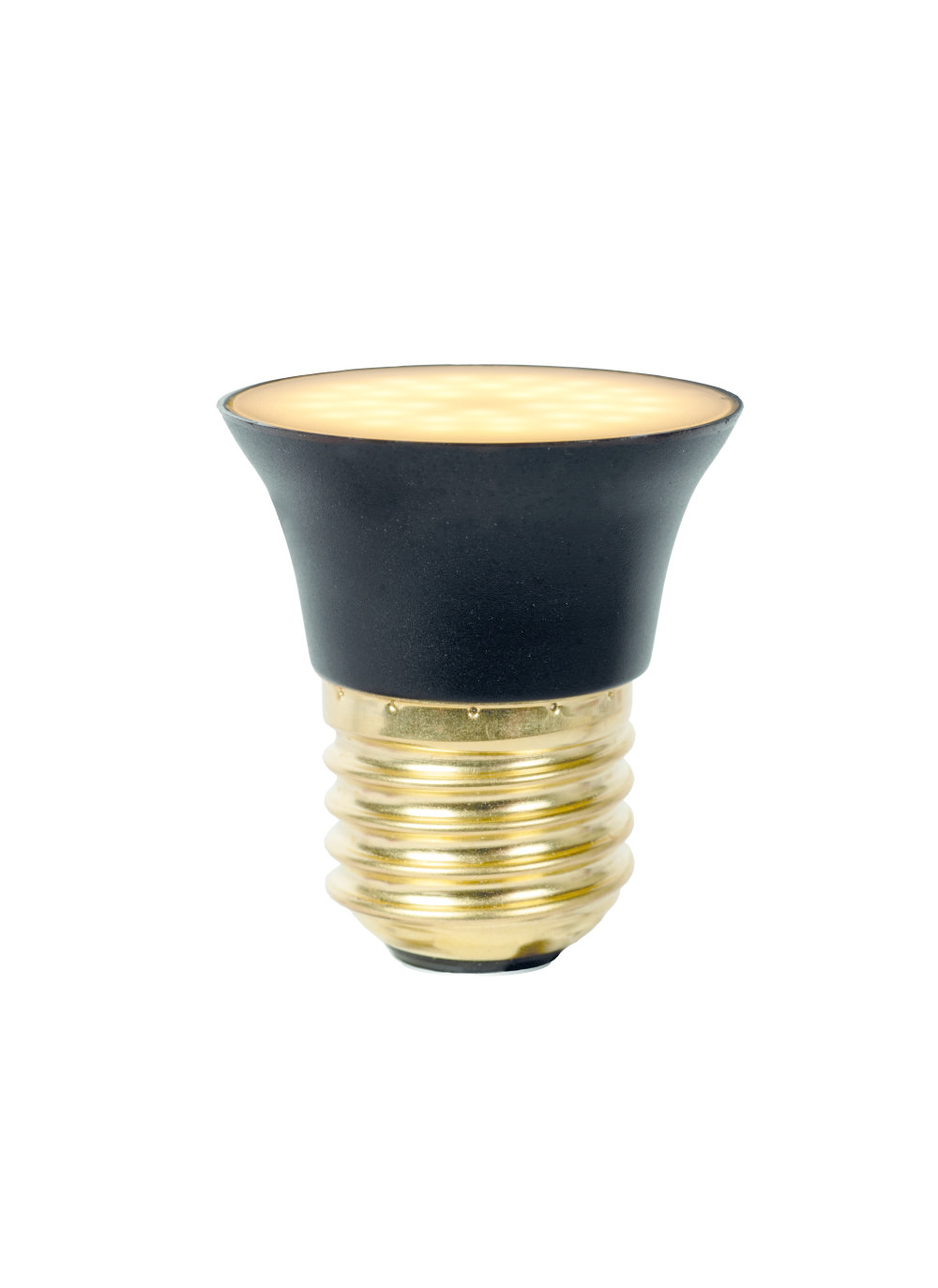 Lucide G45 - Led lamp - Ø 4,3 cm - LED Dimb. - E27 - 1x5W 2700K - 3 StepDim - Zwart