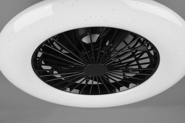 Trio Leuchten Plafondventilator Stralsund Ø 50 cm zwart