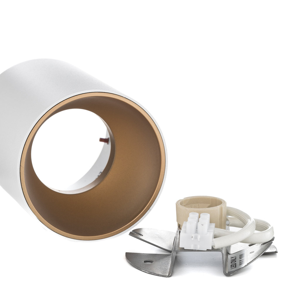 Nowodvorski Spot Eye Tone Ø 9 cm H 11,5 cm wit - goud Nowodvorski Spot Eye Tone Ø 9 cm H 11,5 cm wit - goud