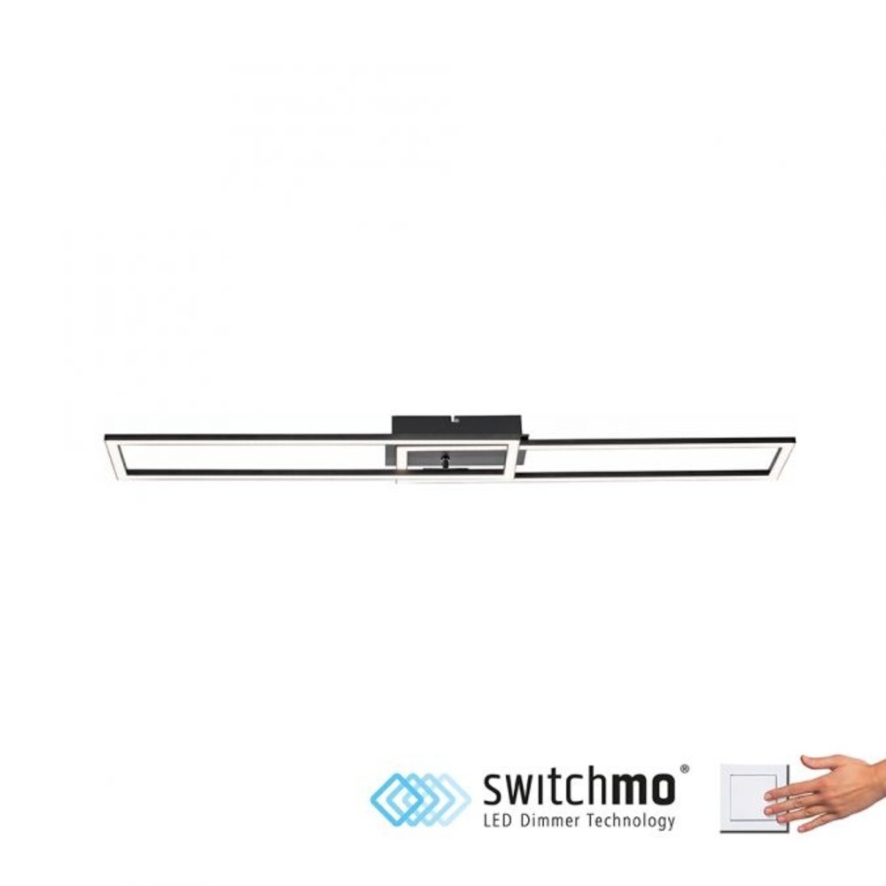 Paul Neuhaus Plafondlamp Iven 101 x 20 cm zwart Paul Neuhaus Plafondlamp Iven 101 x 20 cm zwart