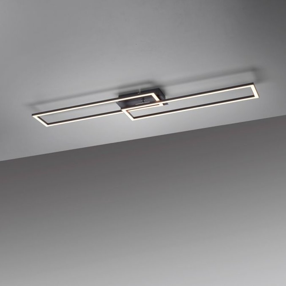 Paul Neuhaus Plafondlamp Iven 101 x 20 cm zwart Paul Neuhaus Plafondlamp Iven 101 x 20 cm zwart