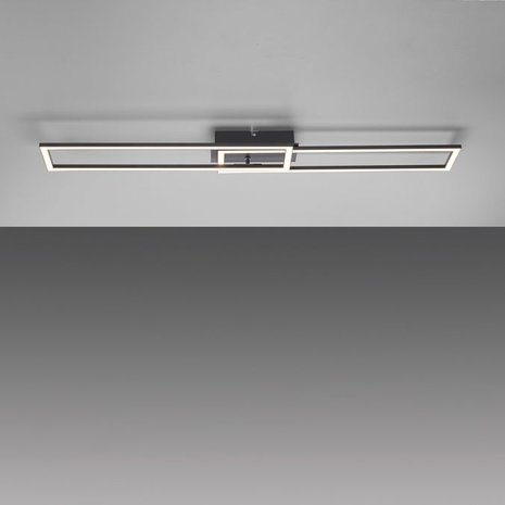 Paul Neuhaus Plafondlamp Iven 101 x 20 cm zwart Paul Neuhaus Plafondlamp Iven 101 x 20 cm zwart