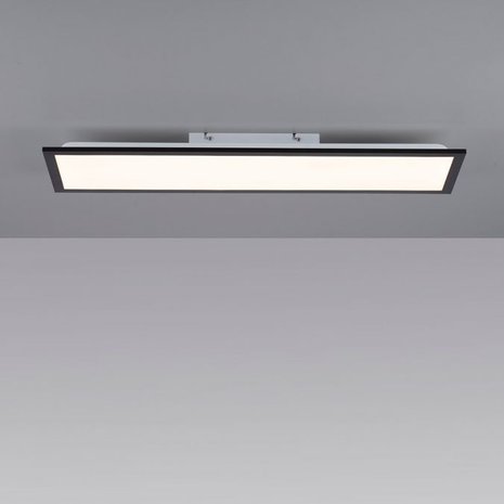 Paul Neuhaus Plafondlamp Flat 80 x 25 cm zwart Paul Neuhaus Plafondlamp Flat 80 x 25 cm zwart