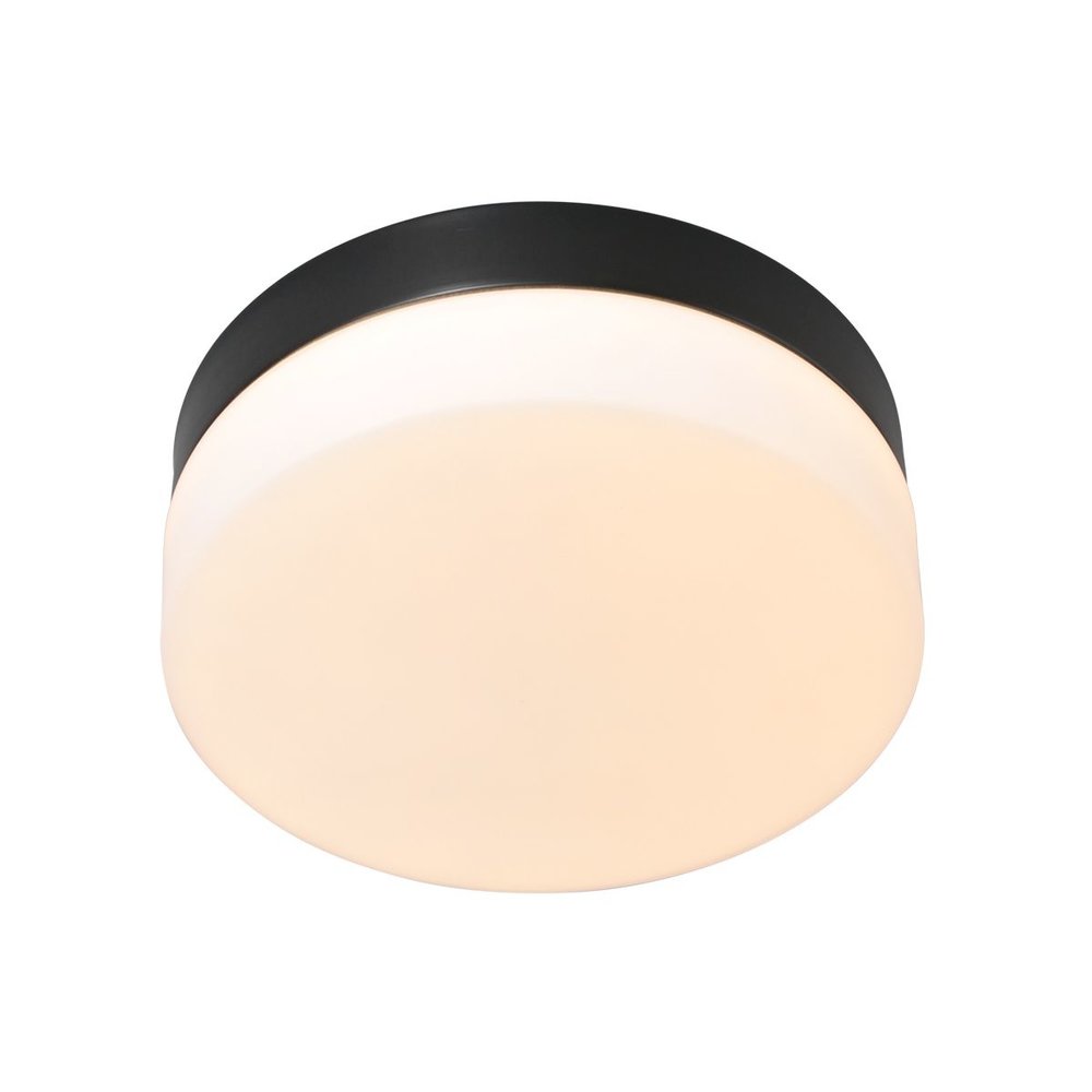 Steinhauer Plafondlamp Ikaro Ø 24 cm IP44 zwart Steinhauer Plafondlamp Ikaro Ø 24 cm IP44 zwart