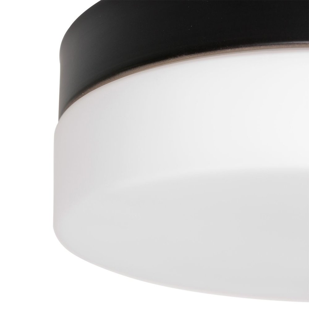 Steinhauer Plafondlamp Ikaro Ø 24 cm IP44 zwart Steinhauer Plafondlamp Ikaro Ø 24 cm IP44 zwart