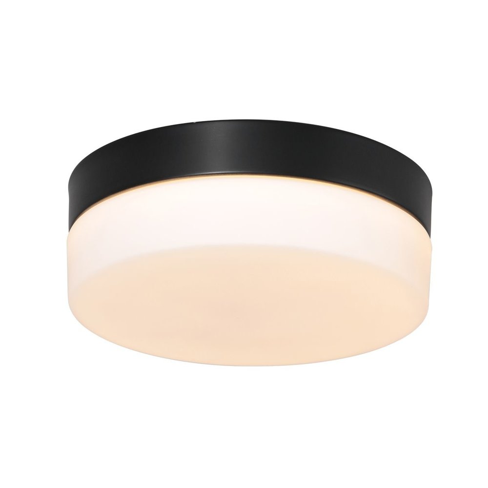 Steinhauer Plafondlamp Ikaro Ø 24 cm IP44 zwart Steinhauer Plafondlamp Ikaro Ø 24 cm IP44 zwart