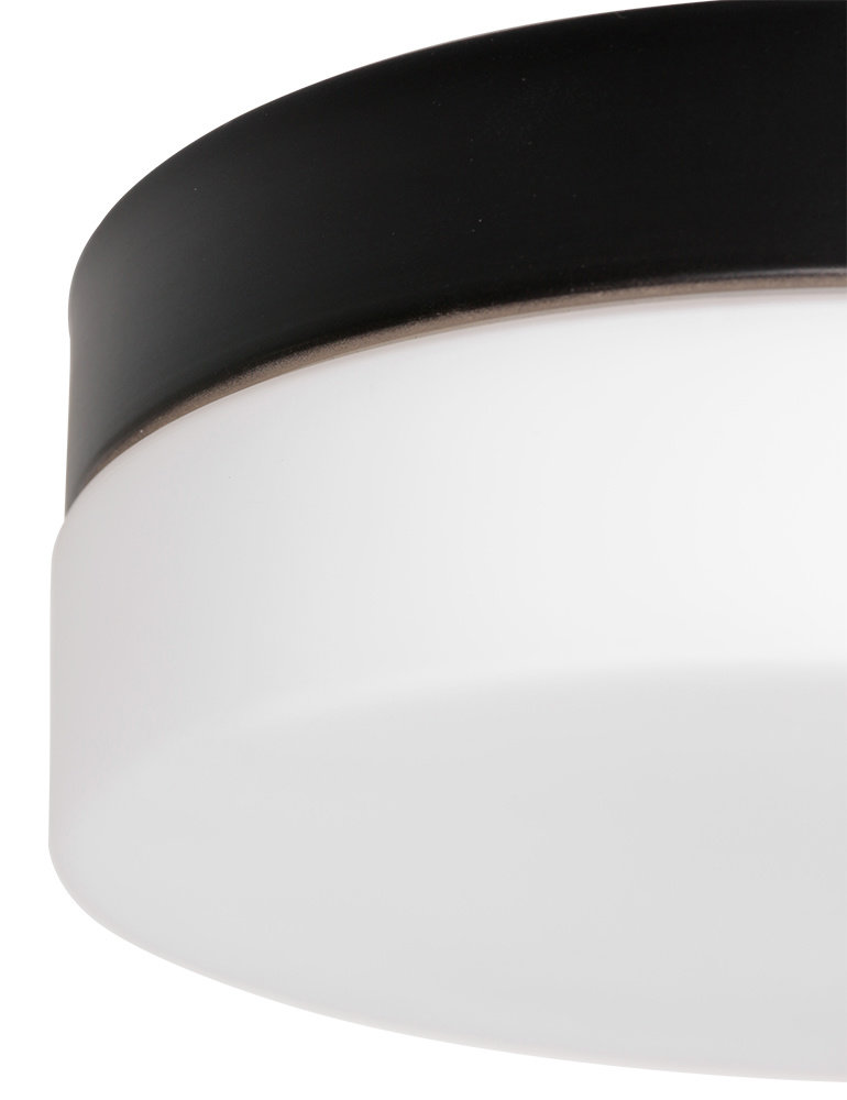 Steinhauer Plafondlamp Ikaro Ø 18 cm IP44 zwart Steinhauer Plafondlamp Ikaro Ø 18 cm IP44 zwart