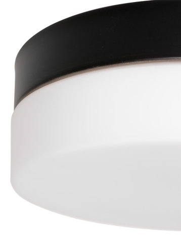 Steinhauer Plafondlamp Ikaro Ø 18 cm IP44 zwart Steinhauer Plafondlamp Ikaro Ø 18 cm IP44 zwart