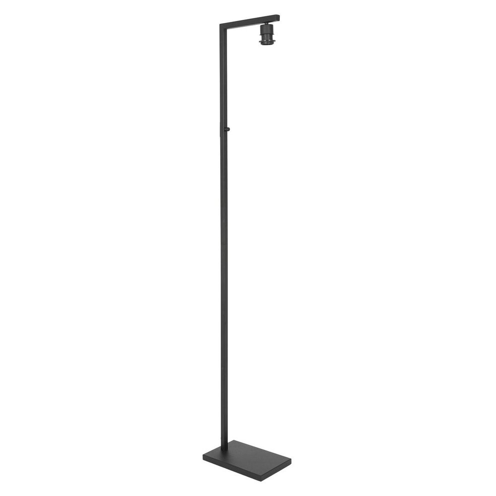 Steinhauer Vloerlamp Stang H 160 cm zilveren kap - zwart