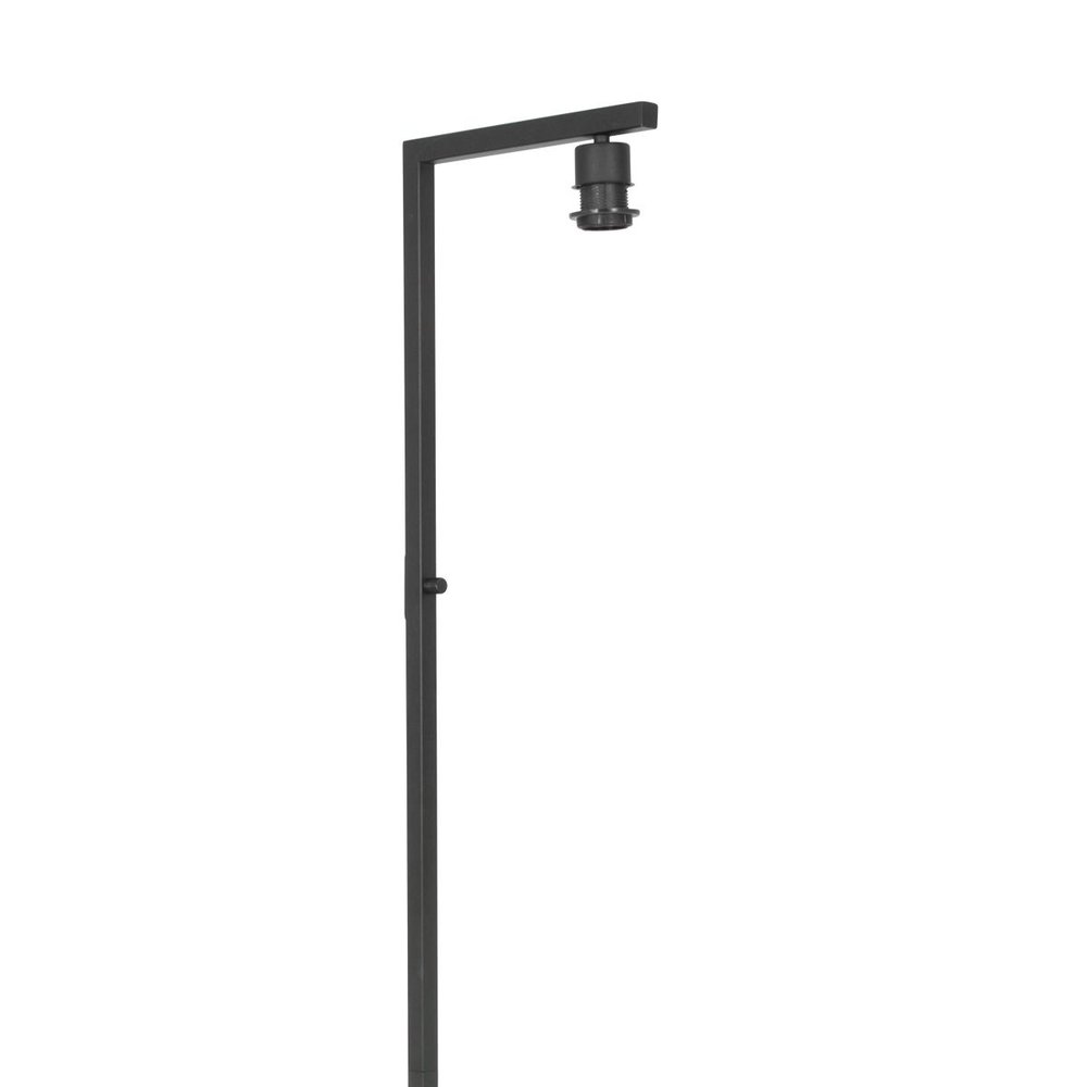 Steinhauer Vloerlamp Stang H 160 cm zilveren kap - zwart