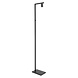 Steinhauer Vloerlamp Stang H 160 cm blauwe kap - zwart