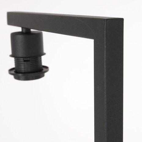 Steinhauer Vloerlamp Stang H 160 cm blauwe kap - zwart