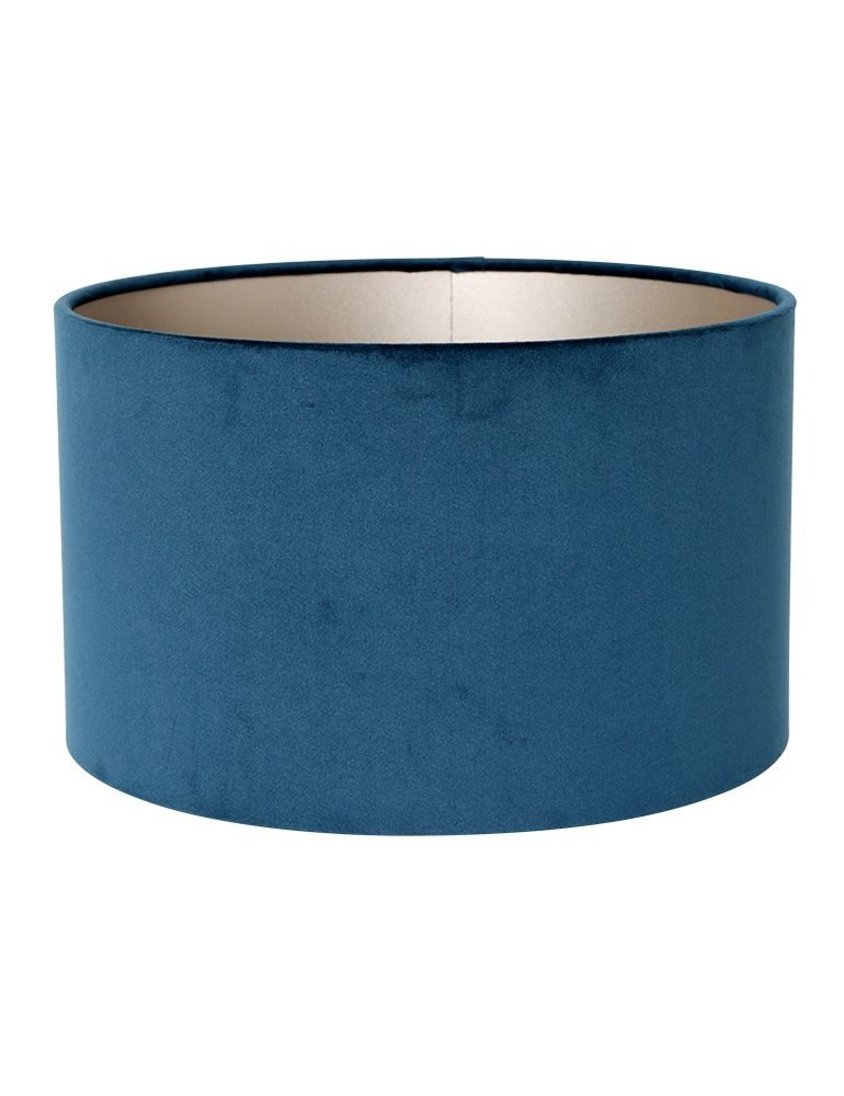 Steinhauer Vloerlamp Stang H 160 cm blauwe kap - zwart