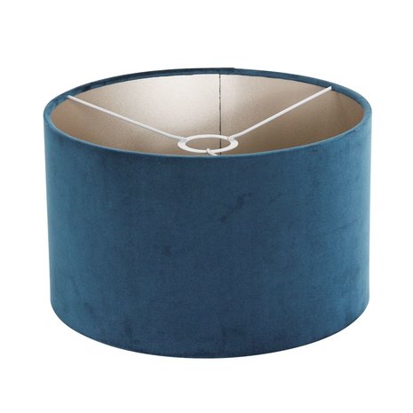 Steinhauer Vloerlamp Stang H 160 cm blauwe kap - zwart