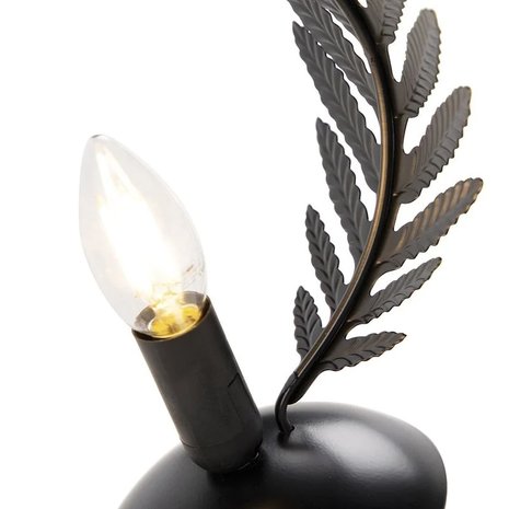 Ylumen Tafellamp Palm 1 blad H 24 cm zwart Ylumen Tafellamp Palm 1 blad H 24 cm zwart