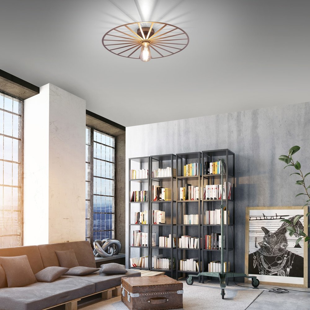 Paul Neuhaus Plafondlamp Isabella Ø 50 cm mat-goud Paul Neuhaus Plafondlamp Isabella Ø 50 cm mat-goud