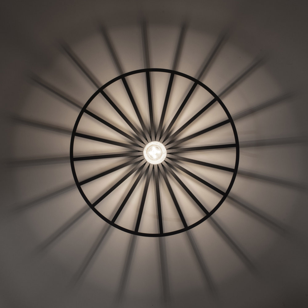 Paul Neuhaus Plafondlamp Isabella Ø 50 cm zwart