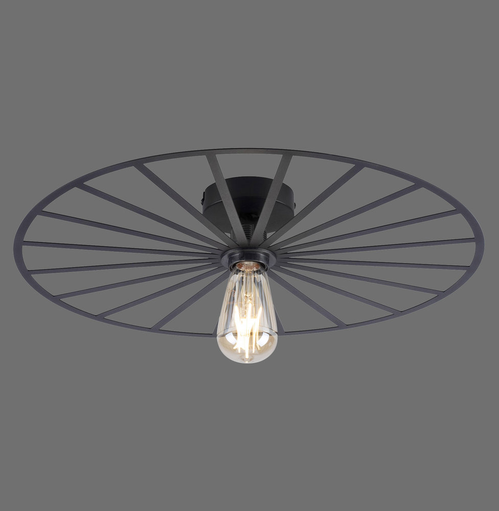 Paul Neuhaus Plafondlamp Isabella Ø 50 cm zwart