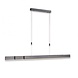 Paul Neuhaus Hanglamp e-Slide L 120-200 cm donker grijs Paul Neuhaus Hanglamp e-Slide L 120-200 cm donker grijs