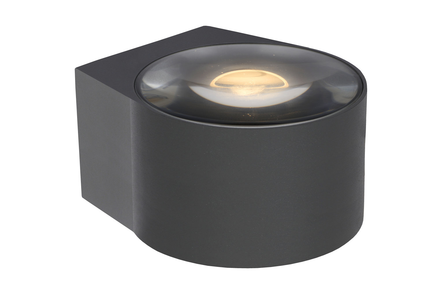 Lucide RAYEN - Wandspot Badkamer - LED - 1x12W 3000K - IP65 - Zwart