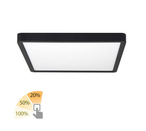 Highlight Plafondlamp Piatto 30 x 30 cm 3 step DIM zwart Highlight Plafondlamp Piatto 30 x 30 cm 3 step DIM zwart