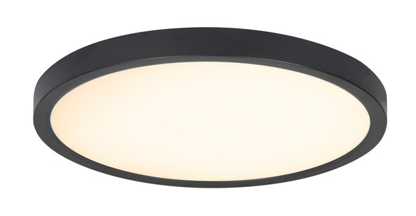 Highlight Plafondlamp Piatto Ø 23,5 cm 3 step DIM zwart