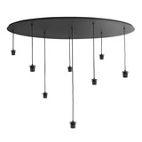 Highlight Plafondplaat 8 lichts ovaal L 140 x  B 50 cm met snoer en fittingen Highlight Plafondplaat 8 lichts ovaal L 140 x  B 50 cm met snoer en fittingen