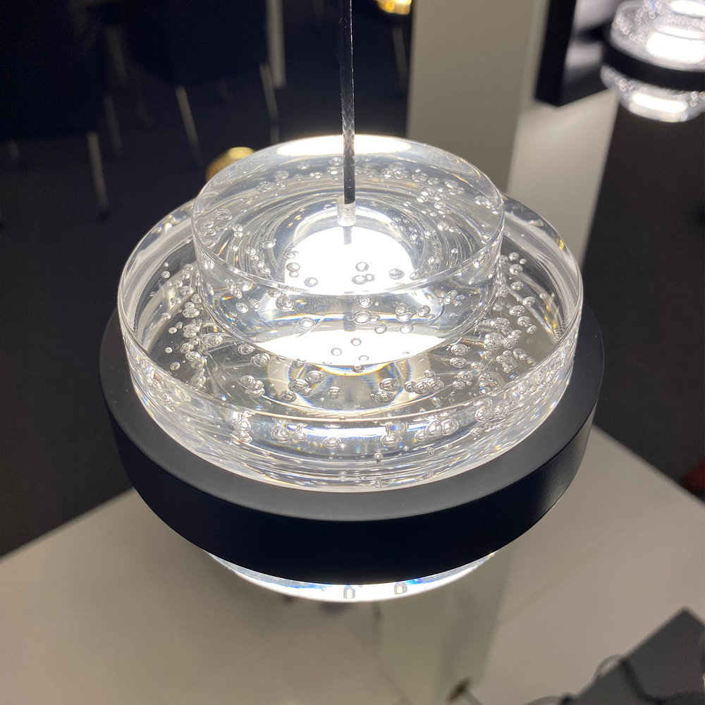 Highlight Hanglamp Dynasty 3 lichts Ø 26 cm clear-zwart Highlight Hanglamp Dynasty 3 lichts Ø 26 cm clear-zwart