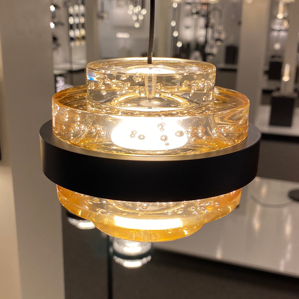 Highlight Hanglamp Dynasty 1 lichts champagne-zwart Highlight Hanglamp Dynasty 1 lichts champagne-zwart