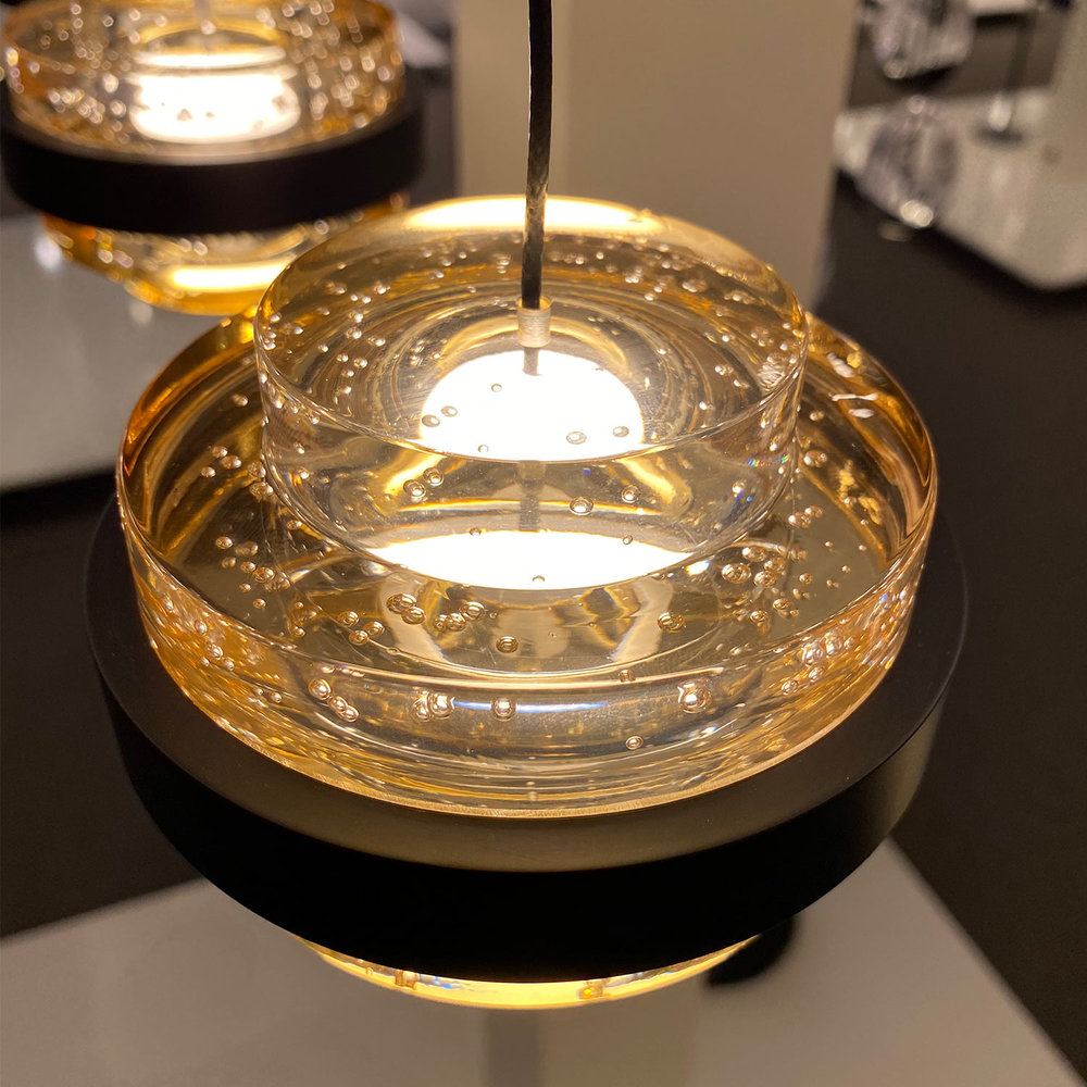 Highlight Hanglamp Dynasty 1 lichts champagne-zwart Highlight Hanglamp Dynasty 1 lichts champagne-zwart